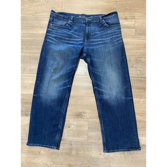 Buckle Other - BKE Buckle Seth Mens 40X30 Thick Stitch Stretch Whiskered Blue Denim Jeans